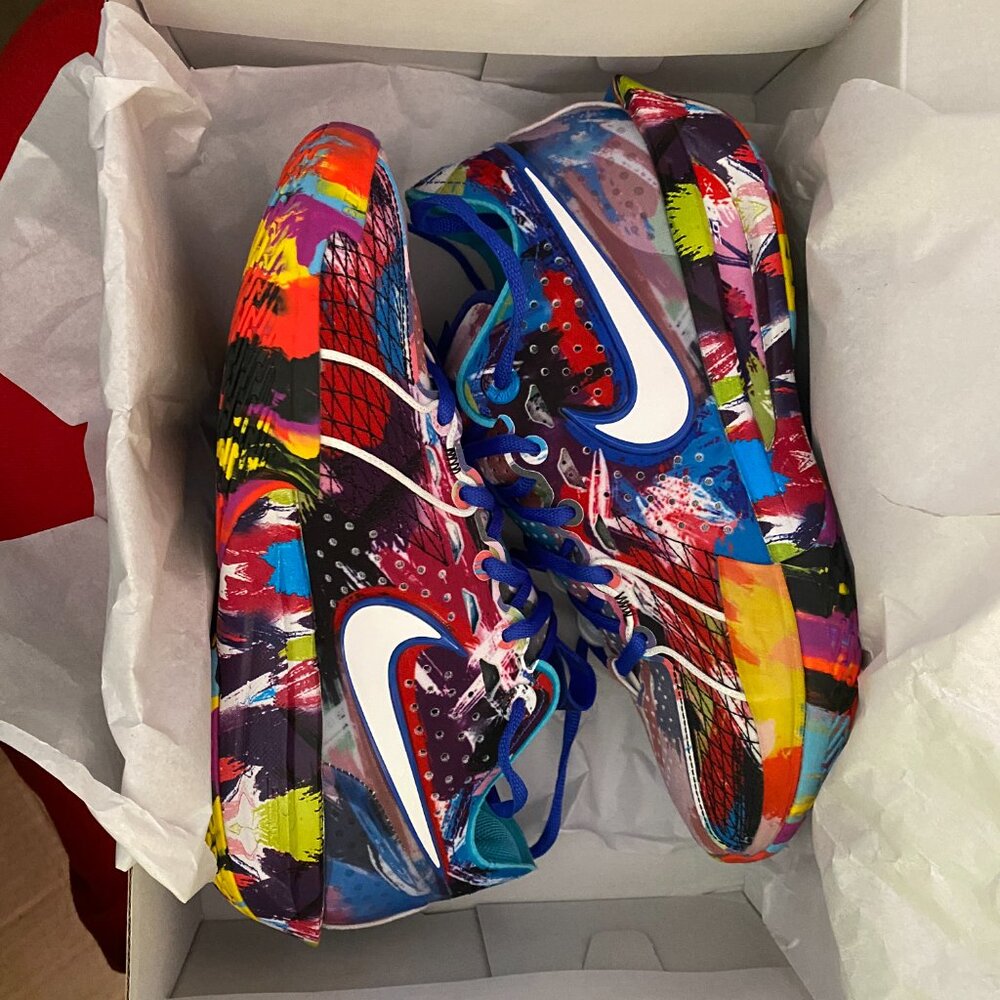 Nike Air Zoom GT Cut 3 x Jewell Loyd Men's size 7.5 Paint Splatter IF2522 100